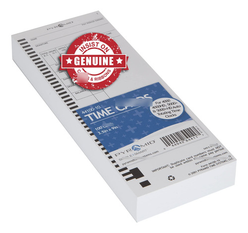 Tarjetas De Tiempo Recicladas 30% Para Modelos Piramidales 4
