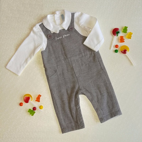 Conjunto Dos Piezas Para Bebe Overol Moderno Para Bebe