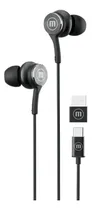 Comprar Audífonos Maxell Tipo C Con Adaptador Usb Negro