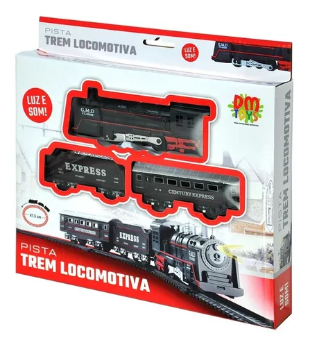 Trem Brinquedo Ferrorama Elétrico Locomotiva Com Luz E Som - Importway -  Autorama e Ferrorama - Magazine Luiza