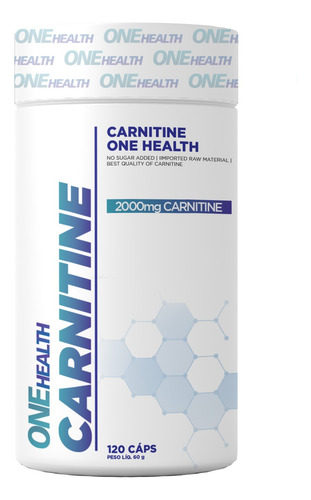 Carnitina 2000mg Pote Com 120 Cápsulas De 500mg Cada