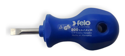 Destornillador Plano 5.5x25mm Linea 800 - Felo Aleman