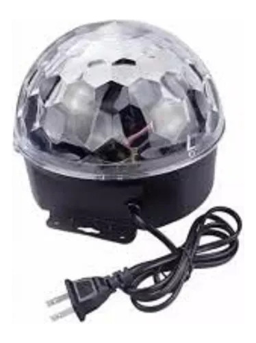 Bola Media Esfera Led Audioritima Rgb 6 Colores Fiesta Dj