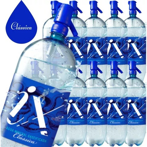 Água Mineral Com Gás Ix Soda Clássica 1,75lt Com 12 Unidades