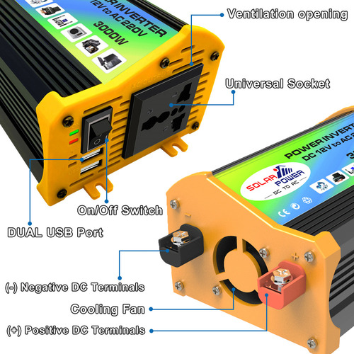 Inversor De Potência De 3000w Inversor De Onda Senoidal Modi