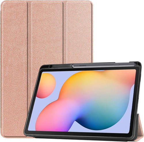 Estuche Dteck Para iPad Galaxy Tab S6 Lite Color Oro Rosa