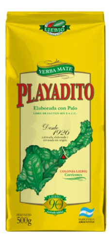 Yerba Mate C/ Palo Paquete 500 Gr Playadito