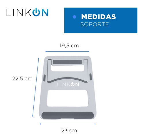 Imagen 8 de 10 de Soporte Base Aluminio Mac Macbook Notebook 10-16 Pulgadas