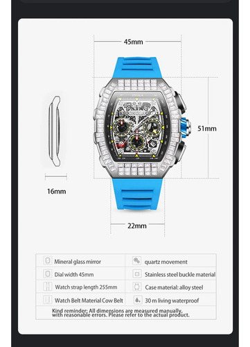 Relojes Mecánicos Automáticos Onola Diamond Color De La Correa Rojo