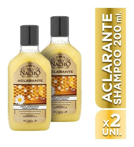Tío Nacho Shampoo Aclarante 200ml X 2 Unidades