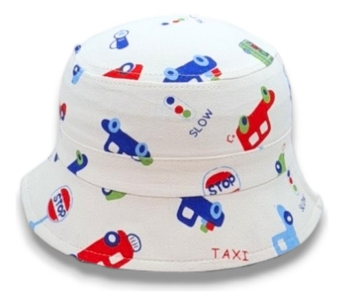 Bucket Hat Pescador Infantil Algodon Diseños Varios