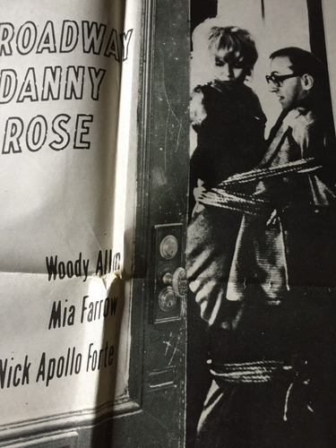 Poster Broadway Danny Rose Con Wodie Allen (Usado)