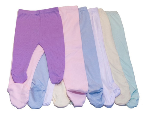 Ranitas C/pie Para Bebes Pack X 5u Talle-1  0-3 Meses