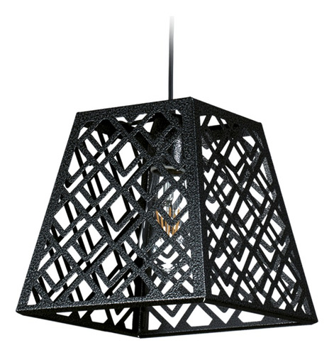 Lámpara Colgante Negro 1 Luz Led  Cocina Moderno E27 C199