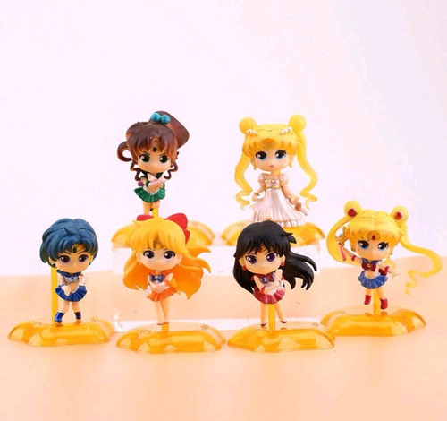 Lote De 6 Minifiguras De Sailor Moon. Últimas Piezas!!