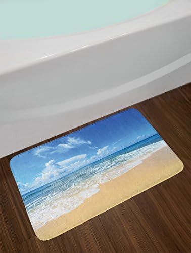 Alfombra De Baño Lunarable Ocean, Olas Y Paraíso, Playa, De