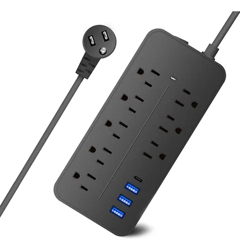 Ruiyue Regleta Multicontacto Usb, De Alimentación Y