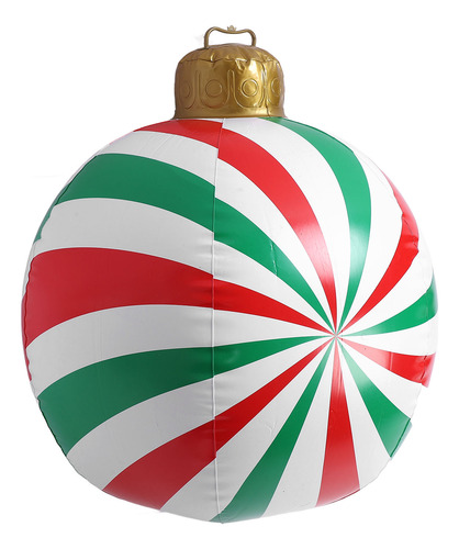 Bola Inflable De Navidad Con Forma De Caramelo De 23.62 PuLG