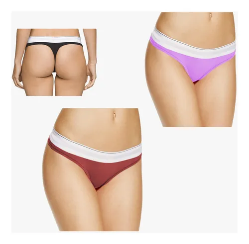 Tanga En Algodon Tipo Hilo Kit X 3