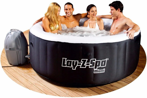 Jacuzzi Hidromasaje Spa Inflable Miami Lay-z 40ºc Bestway