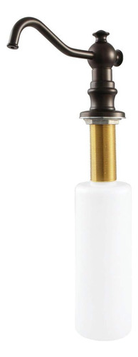 Dispenser De Detergente Para Bacha De Cocina Bronce Aceitado