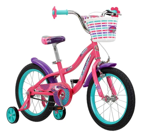 Bicicleta De Equilibrio Sin Pedales De 16 Pulgadas Para Niños De 4 A 8 Años, Con Radios De Colores, Soporte Lateral Y Asa De Transporte. Ultraligera, Con Sillín Ajustable Y Bomba De Aire Incluida. Ideal Para Aprender A Montar Y Regalar.