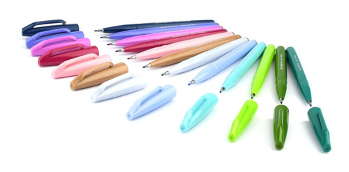 Imagen 2 de 4 de Plumin Brush Sign Pen Pentel Ses15c-m2-12est