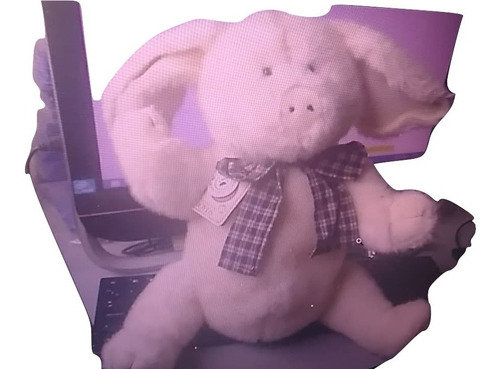 2001 J.b. Bean Associates Boyds Bears Pink Pig Plush 32 Cms