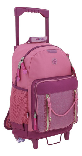 Mochila Grande Con Ruedas Fabrica Chenson Hg Happy Girl Tarlait