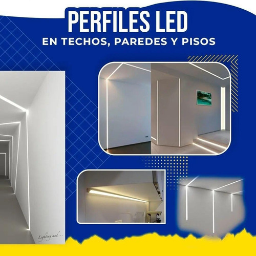 Perfil Led (piso, Techo Y Esquinero)