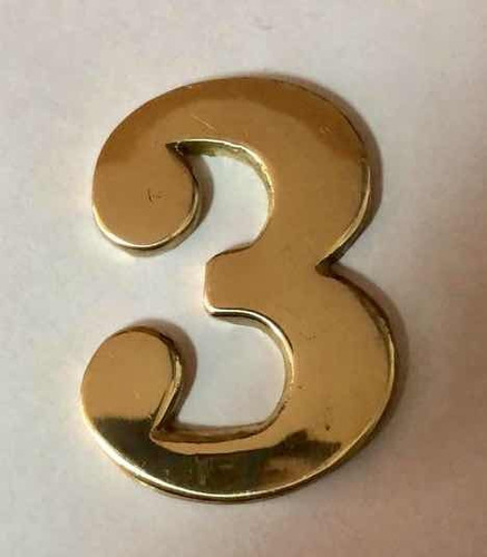 Imagen 3 de 5 de Numero De Bronce 60mm Piso Departamento X Cantidad