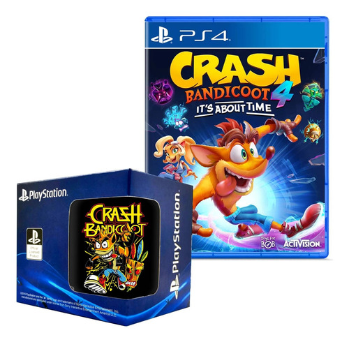 Crash Bandicoot 4 It's About Time Playstation 4 + Taza 2