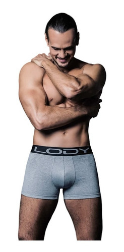 Pack X2 Boxer De Algodón Con Lycra Liso Lody Men 742