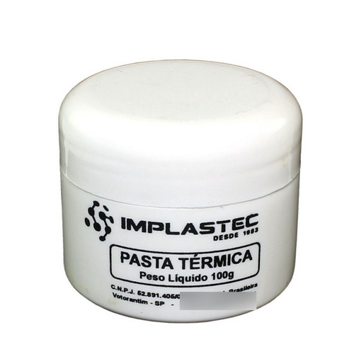 Kit 10 Pasta Térmica Branca Implastec 100g Alta Qualidade