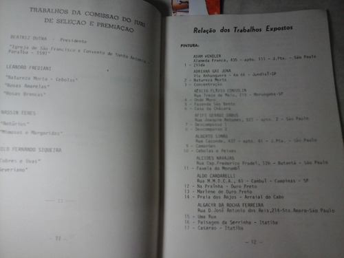 Iv Salão De Belas Artes Amparo Sp 1979 (Usado)