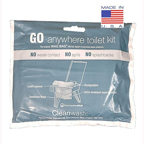 Cleanwaste Go Kits-50 En Cualquier Lugar De Wc / Pack (d313w