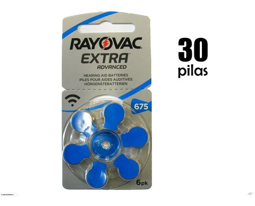 Imagen 1 de 2 de Pilas Audifonos Rayovac N675 30 Pilas Audiologia Rayovac