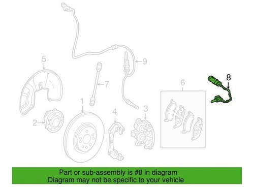 Imagen 5 de 8 de Sensor Balatas Mercedes Gle350 Gle400 Glc350 Glc400 Hembra @