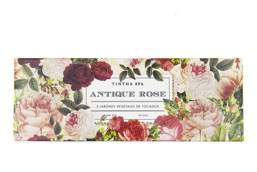 Caja De 3 Jabones Antique Rose - Tintha