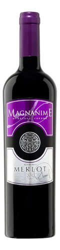 Botella De Vino Tinto Magnanime Merlot 750ml. 