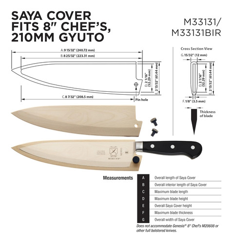 Protector De Hoja De Cuchillo De 8 Para Chef
