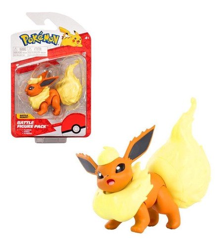 Boneco Pokémon Flareon - Figura De Batalha - Sunny 2782