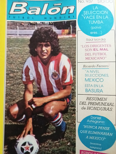 Revista Balón 937 Rubén Cárdenas Chivas 1981