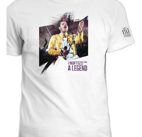 Camisetas Queen Freddie Mercury Rock Estampadas Hombre Ink
