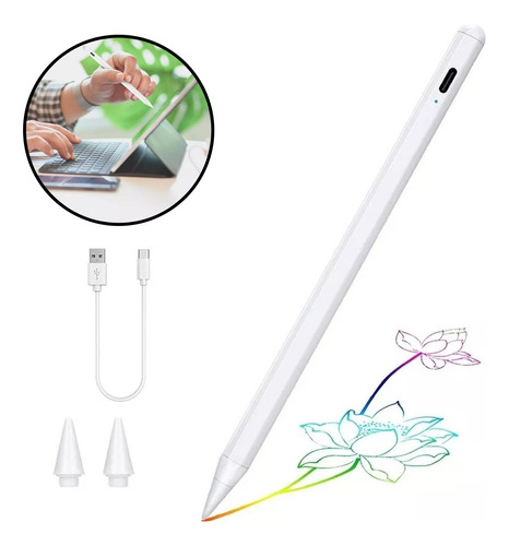 Lápiz Óptico Para Dispositivos iPad Stylus Pen Carga Rápida 