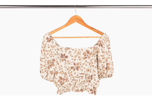 Imagen 4 de 5 de Blusa Nano, Lino Estampado Sienna #e4523
