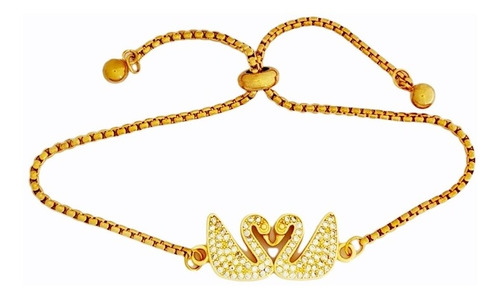 Pulsera Pavo Real Oro 18k Lam Y Zirconias Colores