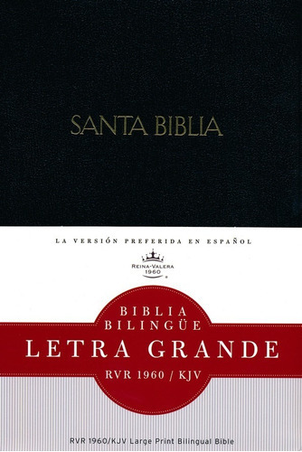 Biblia Bilingüe Rvr1960/kjv Imitación Piel Negro Con Índice, De Rvr1960, Kjv. Editorial B&h Español, Tapa Blanda En Español, 2014