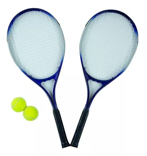 Set 2 Raquetas De Tenis + 3 Pelotas Raqueta Tenis Con Funda