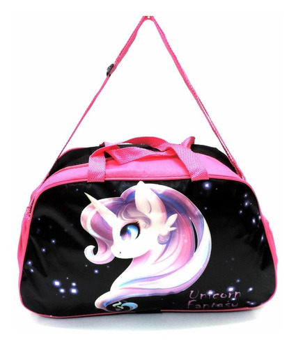 Bolsa Infantil Ou Sacola Viagem Criança Unicórnio Fantasy F2